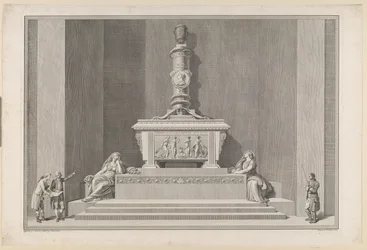 Frederik V´s gravmonument i Roskilde Domkirke