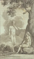 Illustration til Ewalds "Adam og Eva". IV