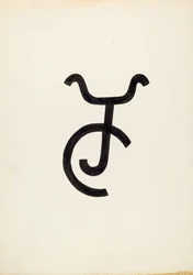 Kvægmærke, ca. 1936.