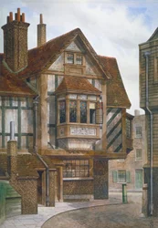 Huse i Bishopsgate, City of London, 1860.