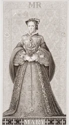 Queen Mary (1516-58) fra 