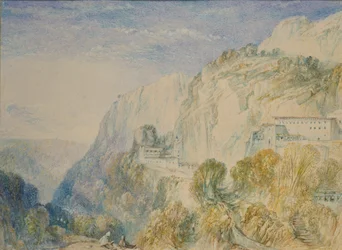 Libanon-bjerget og klosteret Sankt Antonio, c1832-1834
