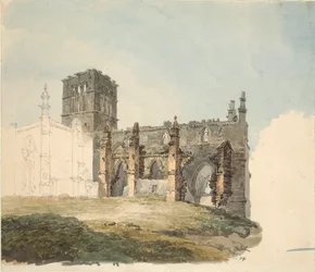 The Ruined Abbey at Haddington, c1794