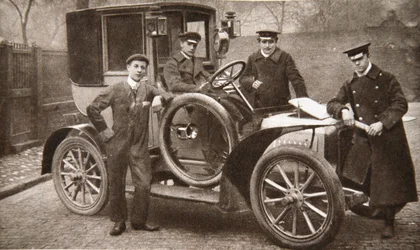Første taxa i Liverpool, Merseyside, 1906