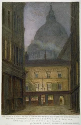 Black Swan Tavern i Carter Lane, City of London, 1870