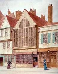 Udsigt over Trinity Hall, Aldersgate Street, City of London, 1780.