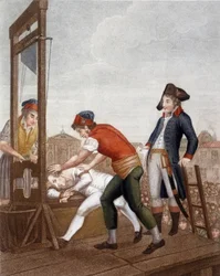 Maximilien Marie Isidore de Robespierre ved guillotinen