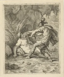 Peleus hævner Thetis Scènes uit het leven van Achilles (serietitel) Achilleus