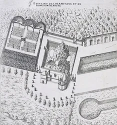 Eremitagen og Maison Blanc på Chateau de Gaillon, fra 