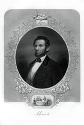 Præsident Abraham Lincoln, amerikansk politiker, 1862-1867.