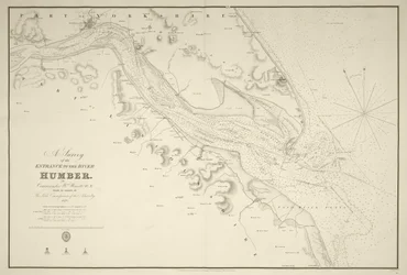 En undersøgelse af indsejlingen til floden Humber af kommandør Williamm Hewett, R.N. foretaget efter ordre fra Lords Commisioners of the Admiralty 1828