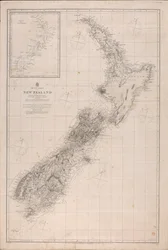 Kort over New Zealand