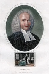 John Leland, engelsk presbyteriansk minister fra det 18. århundrede og forfatter til teologiske værker, 1813.