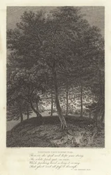 Robert Bloomfield, digter: Fakenham fra Euston Park (gravering)