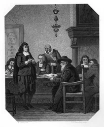 Benedict Spinoza, hollandsk filosof fra det 17. århundrede, c1870.