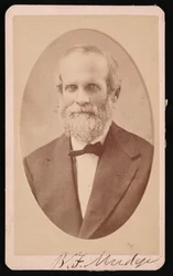Portræt af Benjamin Franklin Mudge 1817-1879, juli 1873.