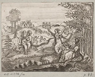 Illustration til Adam Olearius, "Persisk Rosenthal af en genial digter Schich Saadi […]", Slesvig 1660
