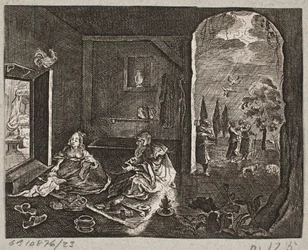 Illustration til Adam Olearius, "Persisk Rosenthal af en genial digter Schich Saadi […]", Slesvig 1660