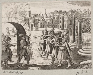 Illustration til Adam Olearius, "Persisk Rosenthal af en genial digter Schich Saadi […]", Slesvig 1660