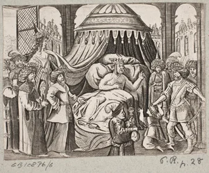 Illustration til Adam Olearius, "Persisk Rosenthal af en genial digter Schich Saadi […]", Slesvig 1660