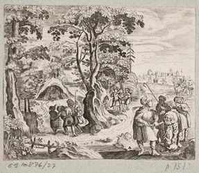 Illustration til Adam Olearius, "Persisk Rosenthal af en genial digter Schich Saadi […]", Slesvig 1660