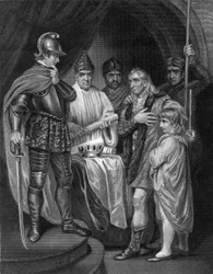 Balliol overgav sin krone til Edward I af England, 1296.