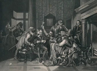 Charles The First In The Guard Room, 1649, midten af det 19. århundrede.