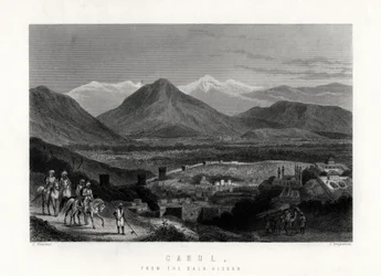 Cabul, fra Bala Hissar, 1883