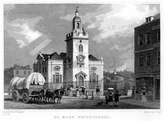 Church of St Mary, Whitechapel, London, 1831.
