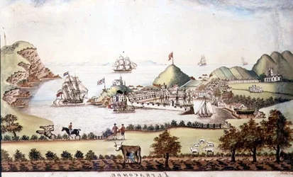 Udsigt over Ilfracombe, Devon, 1842 (pen og wc) (par 72970)
