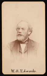 Portræt af William Henry Edwards 1822-1909, omkring 1870
