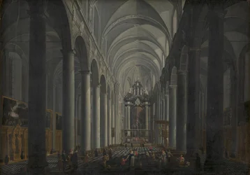 Interiør af jesuiterkirken i Brugge