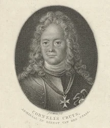 Portræt af Cornelius Cruys 1655-1727, viceadmiral for den kejserlige russiske flåde, 1818