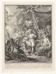Allegorisk fremstilling med Telemachos og Minerva Titelside for: François de Fénelon, Les avantures de Telemaque, 1734