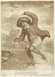 skøjteløber Le Hollandois sur la glace (titel på objekt)