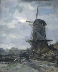 Mølle i måneskin