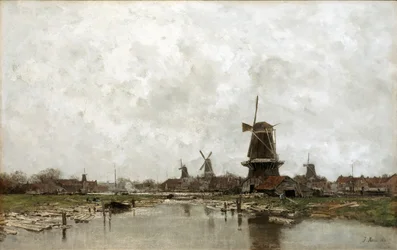De fem vindmøller, 1878