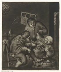 To mænd og en violinist