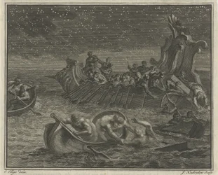Galleyskib redder skibbrudne