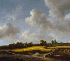 Landskab med en hvedemark, ca. 1660