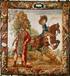 En ridetime for den unge kong Ludvig XIV: Capriole (billedtæppe)