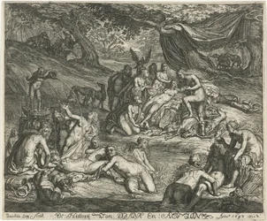 Diana opdager Callisto .s graviditet Historien om Diana og Acteon (titel på objekt)