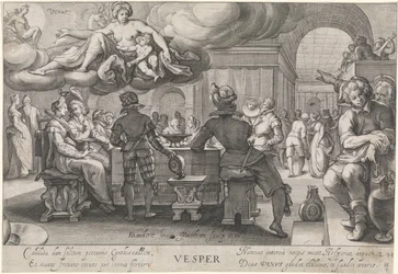 Aften (vesper) Vesper (titel på objekt) De fire gange på dagen (serietitel)