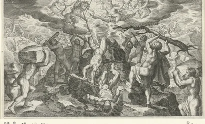Bacchus hjælper med at besejre titanerne