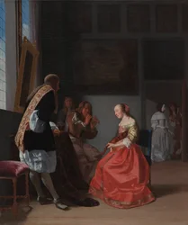 Et musikalsk selskab, ca. 1668.