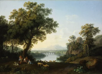 Riverside landskab