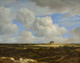 En panoramaudsigt over Haarlem, ca. 1669 (olie på lærred)