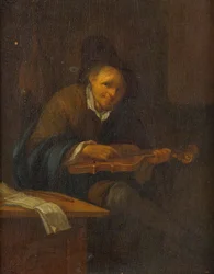 Mand spiller på violin
