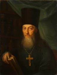 Portræt af forfatteren Ioann Ioannovich Krasovsky 1746-1811, 1819