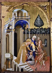 Lucia giver almisse, c.1410.